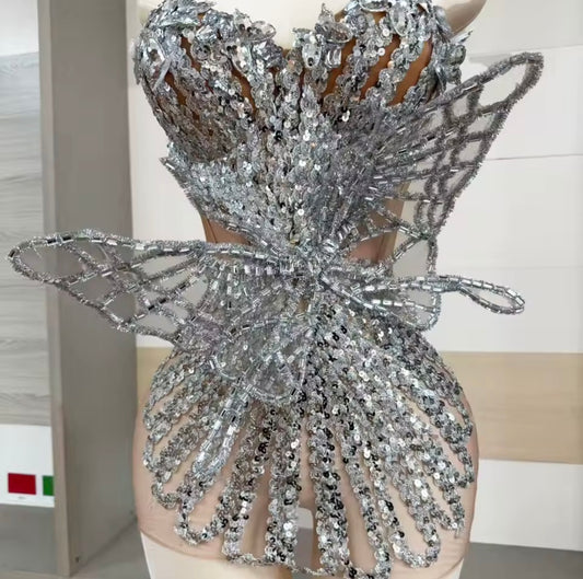 The Elysian Crystal Mini Dress