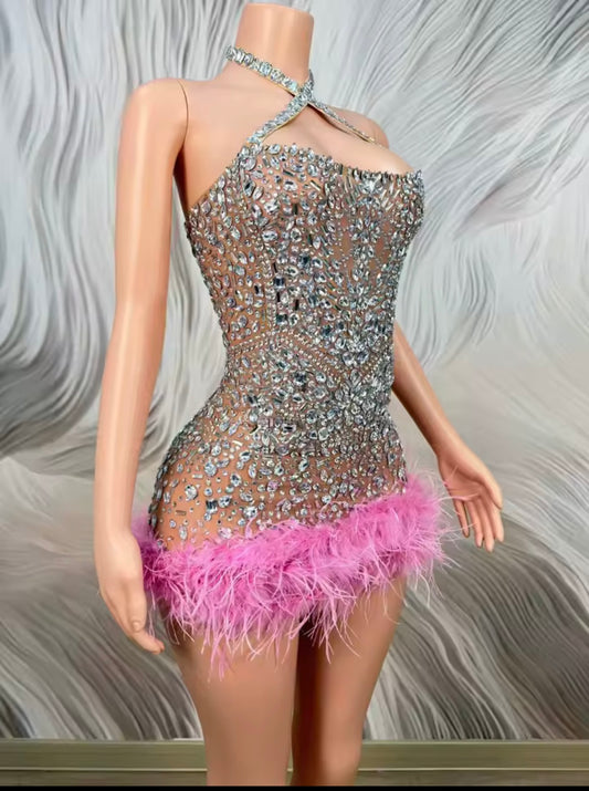 Doll Champagne Mini B-Day Dress