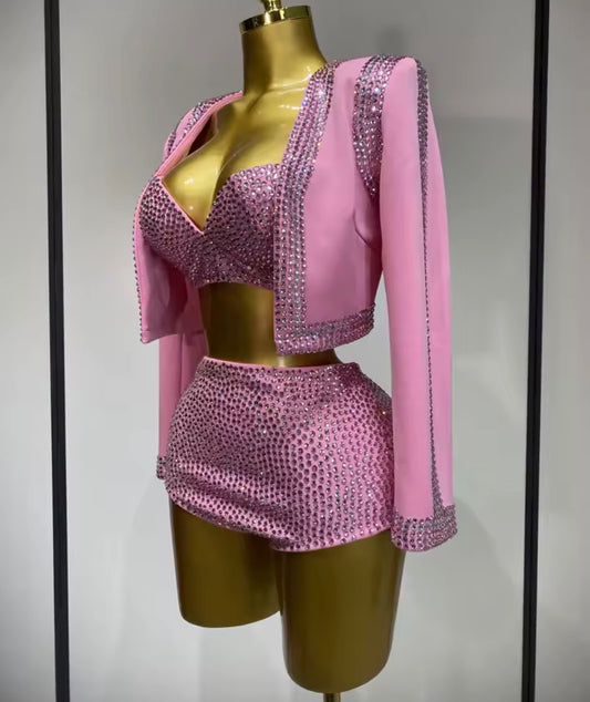 Pink Étoile Crystal 3-Piece Set — Pre-Order