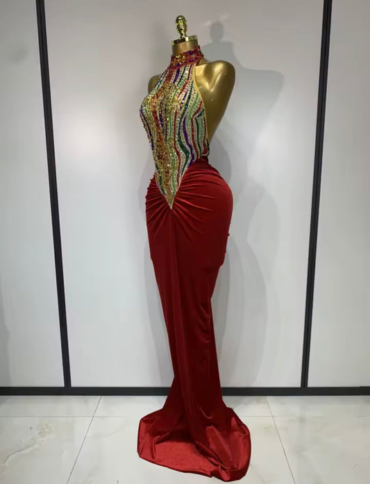Zafire Royale Crystal Gown