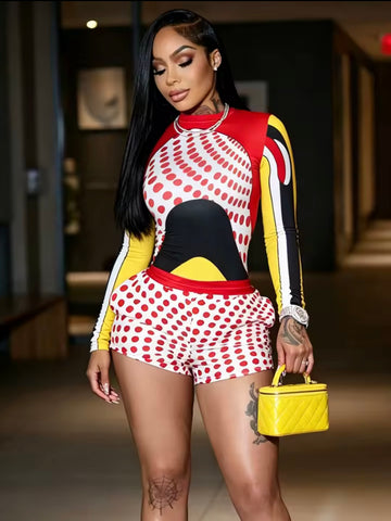 Like Jean Shorts Set
