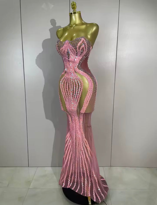 Zavienna Blush Gown